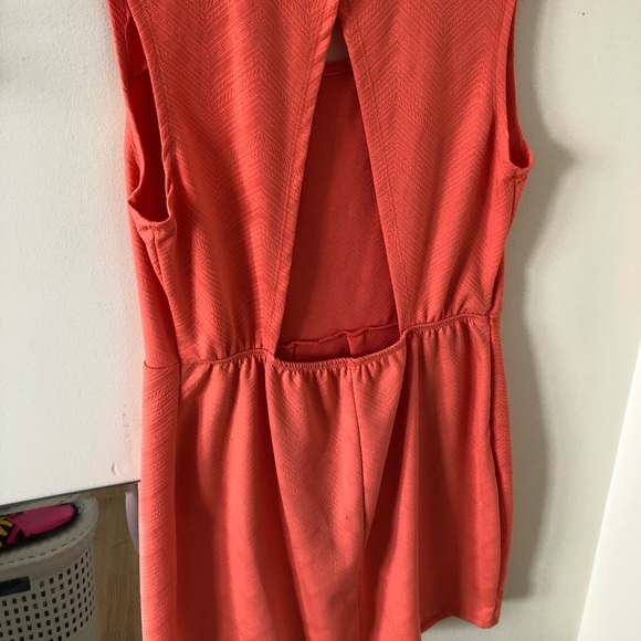 Tangerine coloured summer dress - Picture 3 of 3